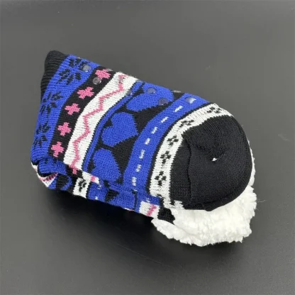 Funny Stripe Cozy Fuzzy Socks - Image 5