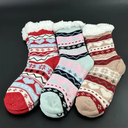Funny Stripe Cozy Fuzzy Socks