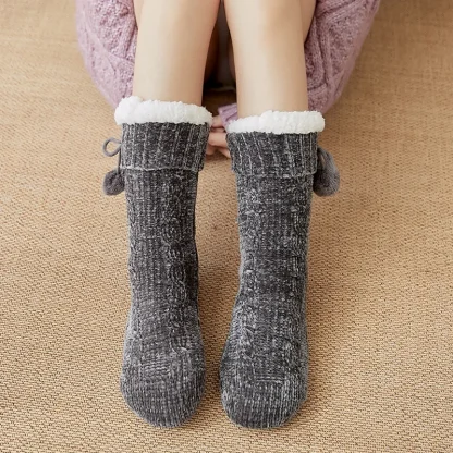 Lounge Slipper Cozy Fuzzy Socks - Image 2