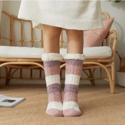 Warm Waffle Cozy Fuzzy Socks - Image 3