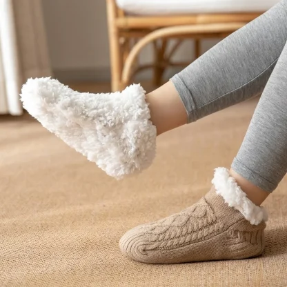 Fluffy Slippers Cozy Fuzzy Socks - Image 4