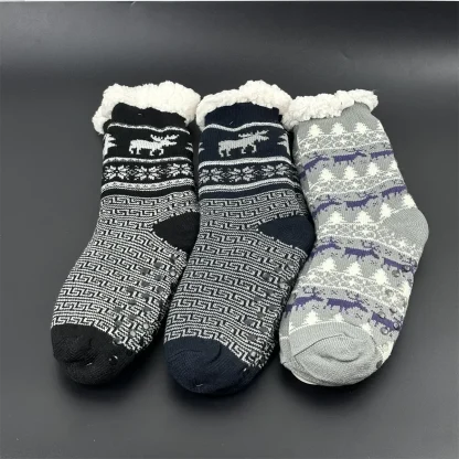Funny Flannel Cozy Fuzzy Socks - Image 2
