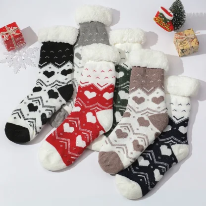 Heart Love-Inspired Cozy Fuzzy Socks - Image 2