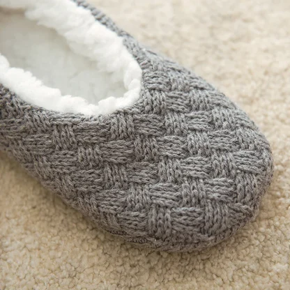 Cozy Knitted Fuzzy Slipper Socks - Image 5