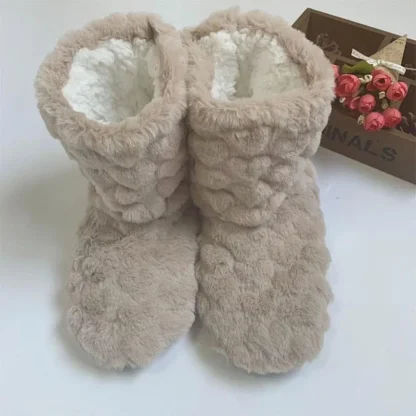 Cute Cozy Fuzzy Boots Socks - Image 3