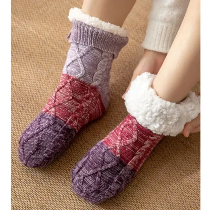 Thick Buttoned Cozy Fuzzy Socks - Image 3