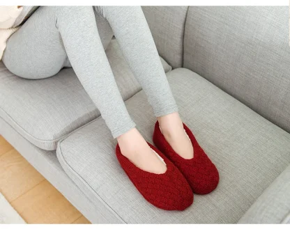 Cozy Knitted Fuzzy Slipper Socks