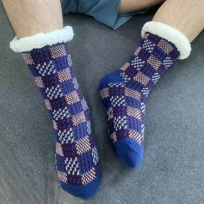 Plaid Winter Cozy Fuzzy Socks - Image 3