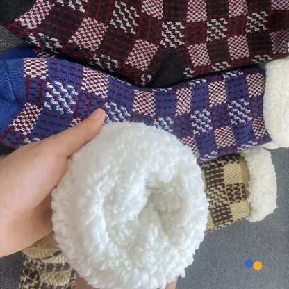 Plaid Winter Cozy Fuzzy Socks - Image 6