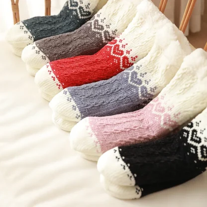 Fluffy Heart Love Cozy Fuzzy Socks - Image 5