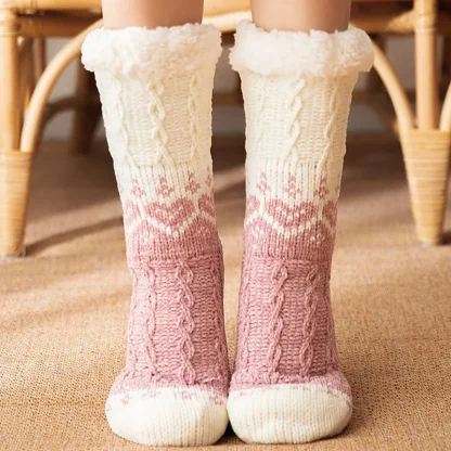 Fluffy Heart Love Cozy Fuzzy Socks