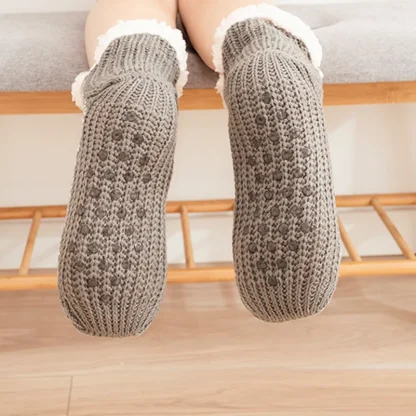 Blissful Snowflake Cozy Fuzzy Socks - Image 5