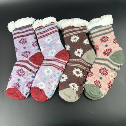 Comfort Snowflake Cozy Fuzzy Socks - Image 2