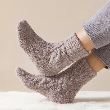 Thick Fluffy Soft Cozy Fuzzy Socks - Image 2