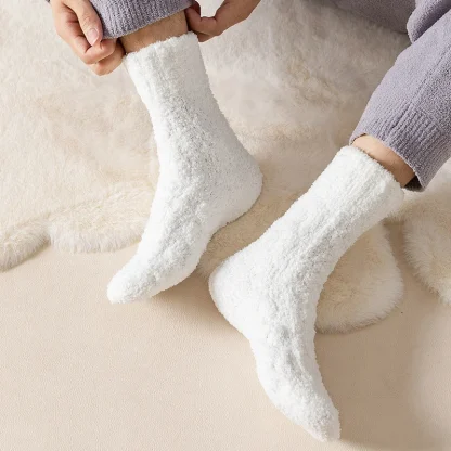 Thick Fluffy Soft Cozy Fuzzy Socks - Image 3