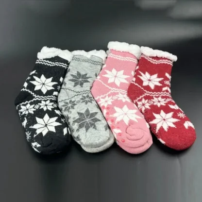 Christmas Thermal Cozy Fuzzy Socks - Image 2