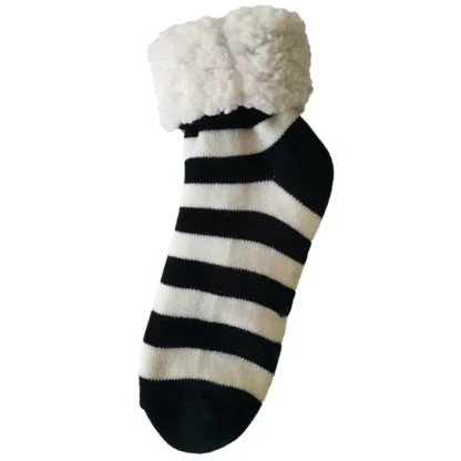 Striped Comfy Cozy Fuzzy Socks - Image 3