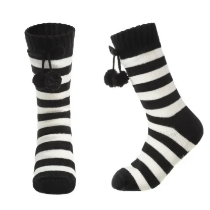 Striped Comfy Cozy Fuzzy Socks