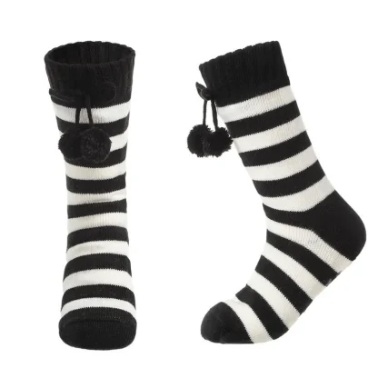 Striped Comfort Zone Cozy Fuzzy Socks - Image 3