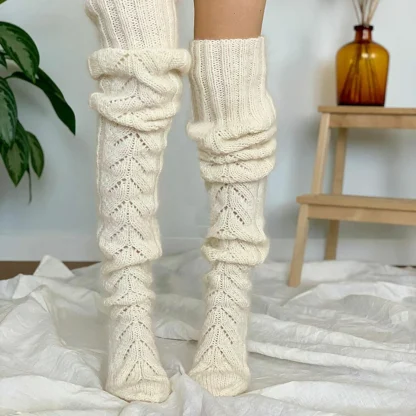 Thigh High Long Cozy Fuzzy Socks - Image 2