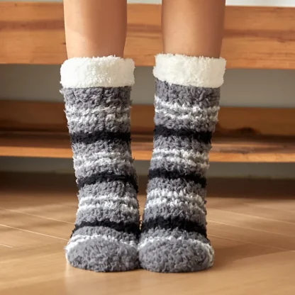 Patterned Fleece Cozy Fuzzy Socks